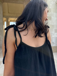 Robe gaze noir - Vic