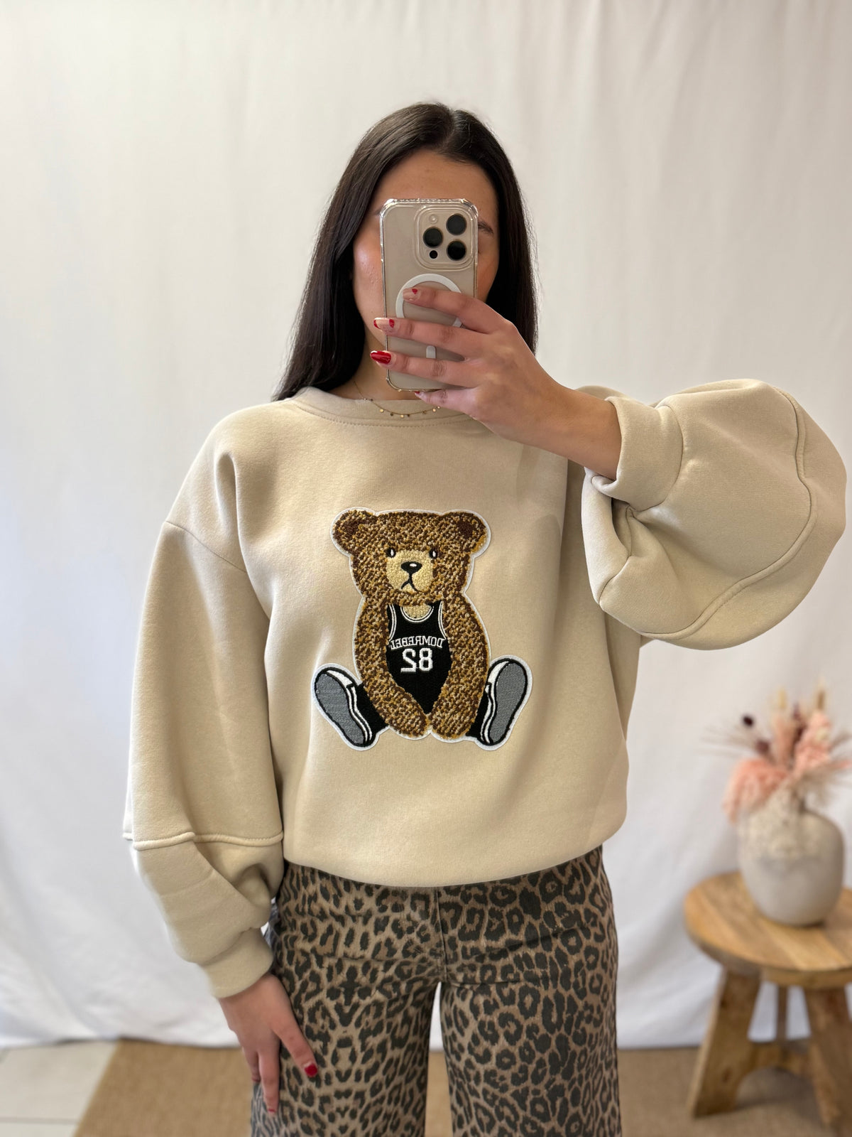 Sweat beige - Ourson