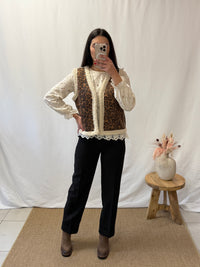 Gilet moumoute léopard - Madrid