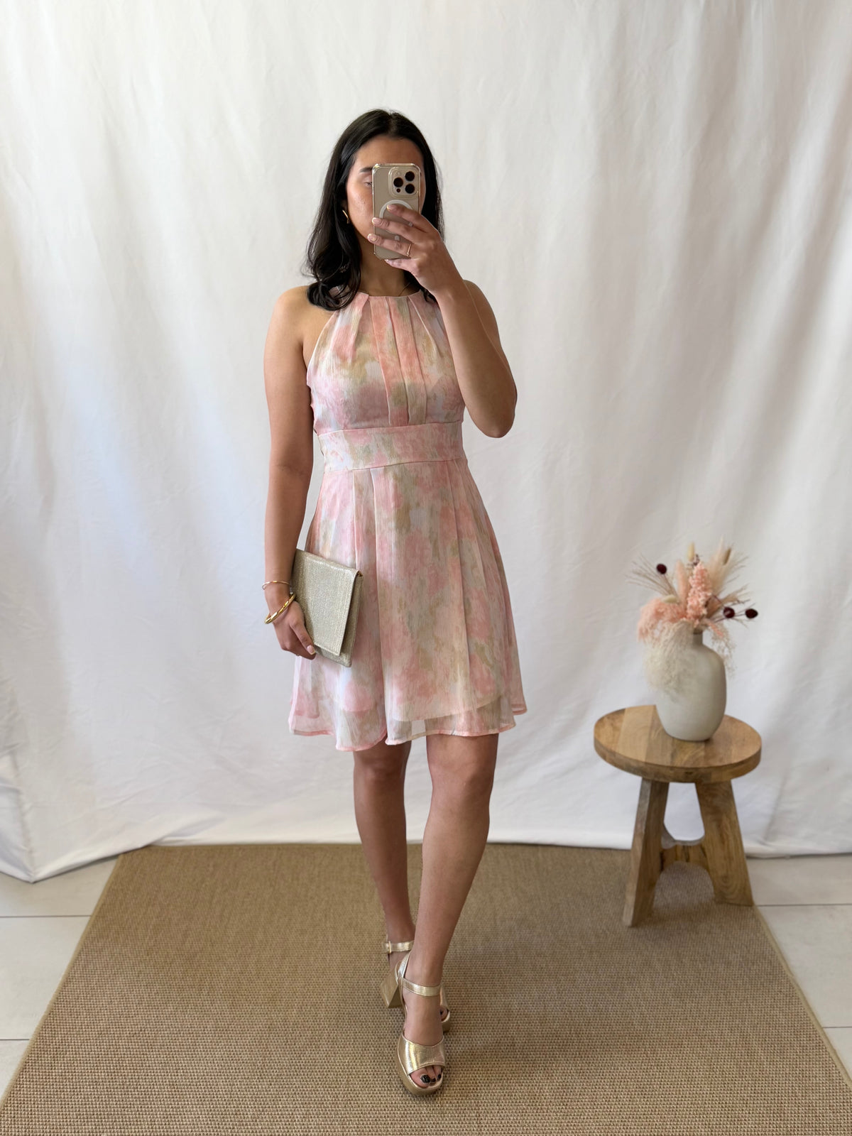 Robe courte rose - Nelo
