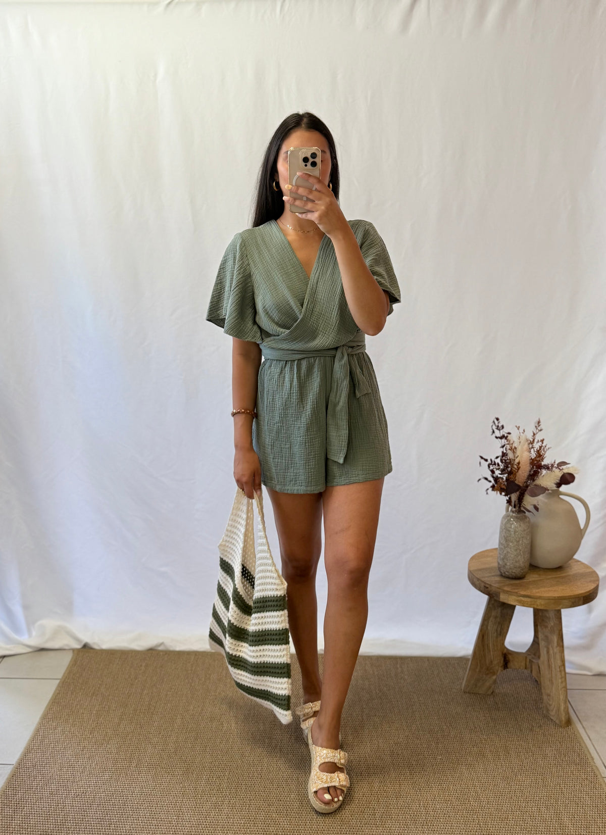 Combi short kaki - Valia