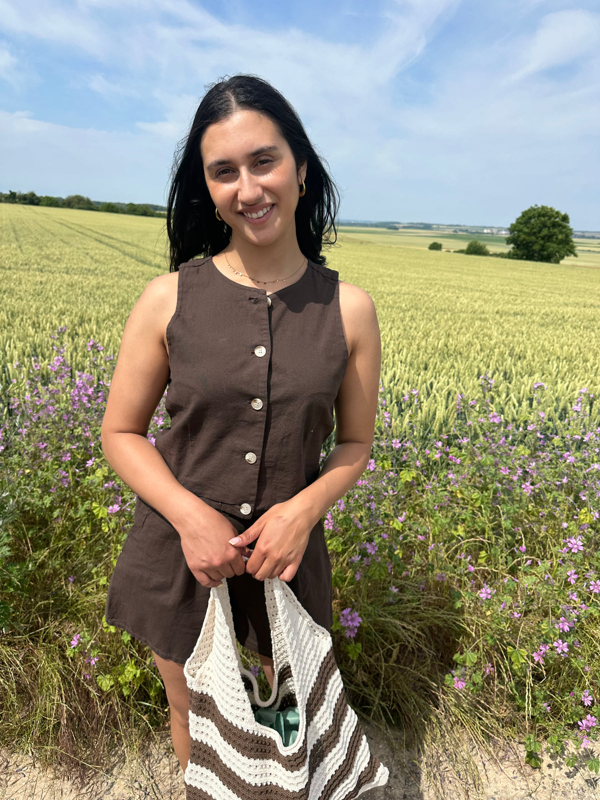 Haut lin marron - Polis