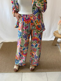 Pantalon fluide fleurie - Joana