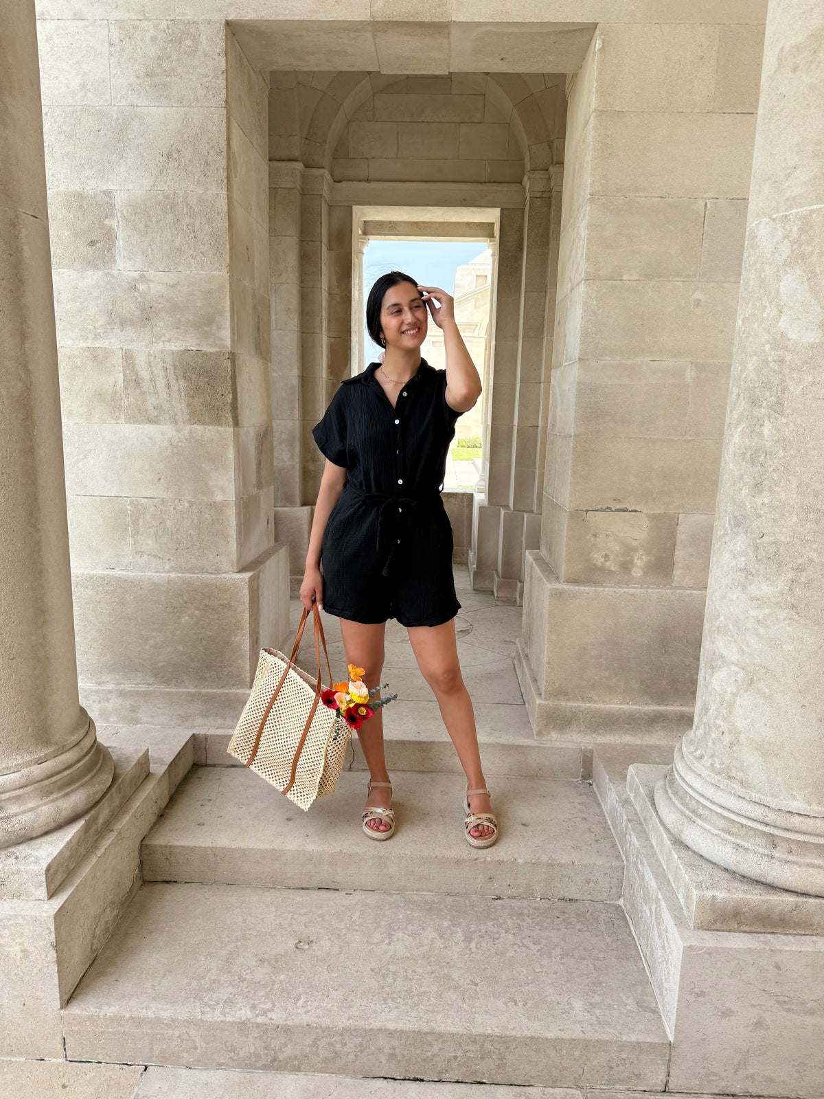 Combi short noir - Olisa