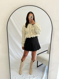 Pull grosse maille beige - Iris