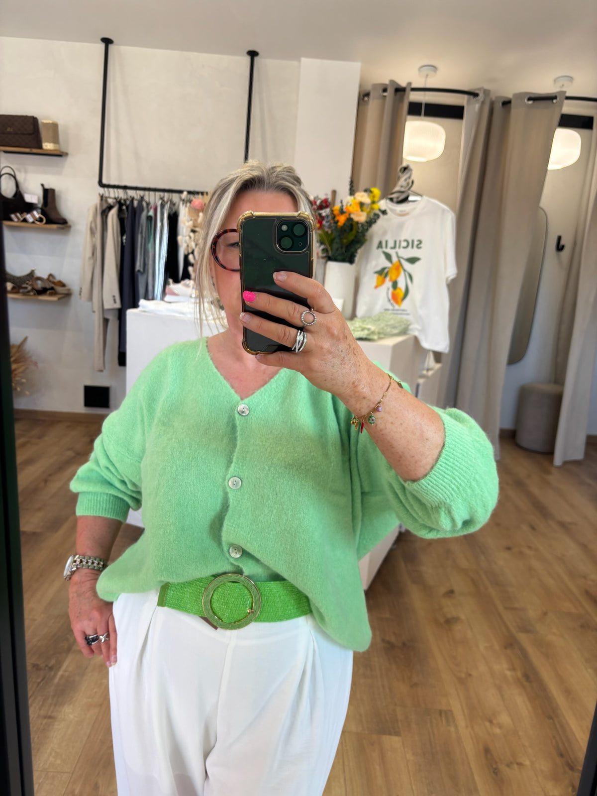 Gilet vert pomme GT - Aurel