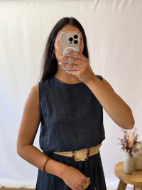 Ensemble lin marine - Astrid