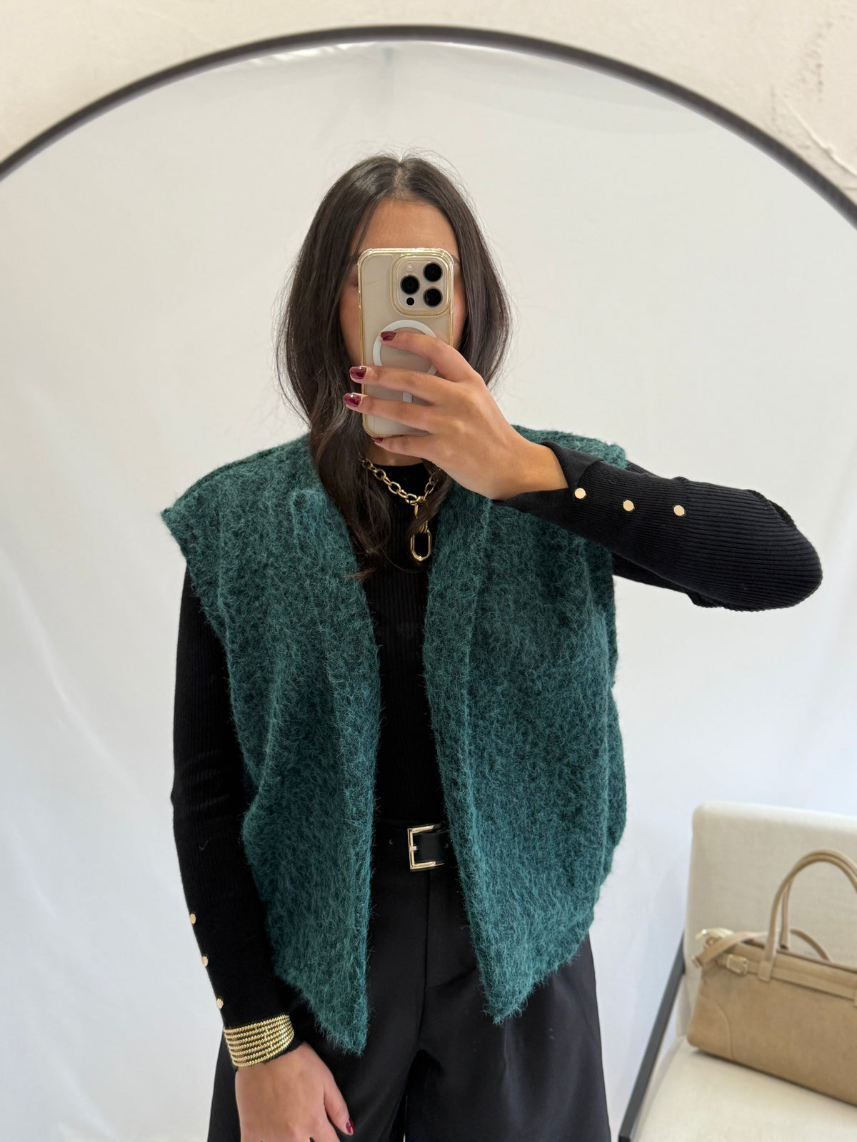 Gilet vert canard - Asther