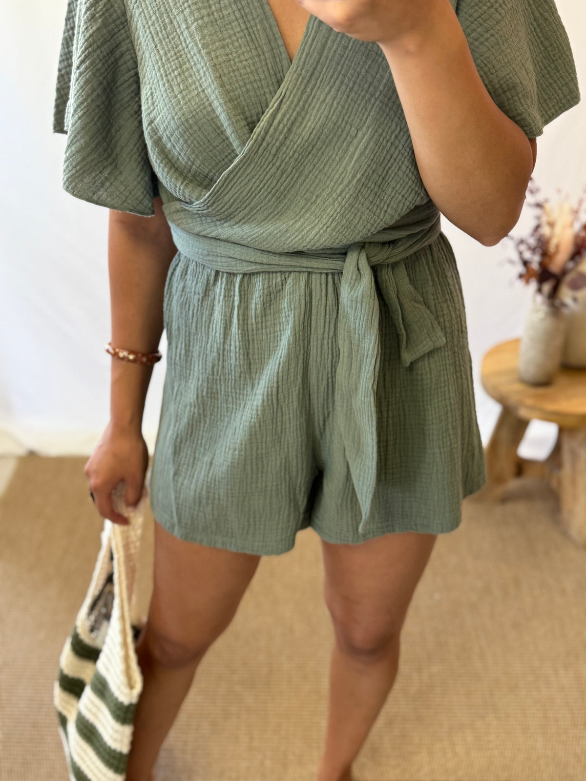 Combi short kaki - Valia