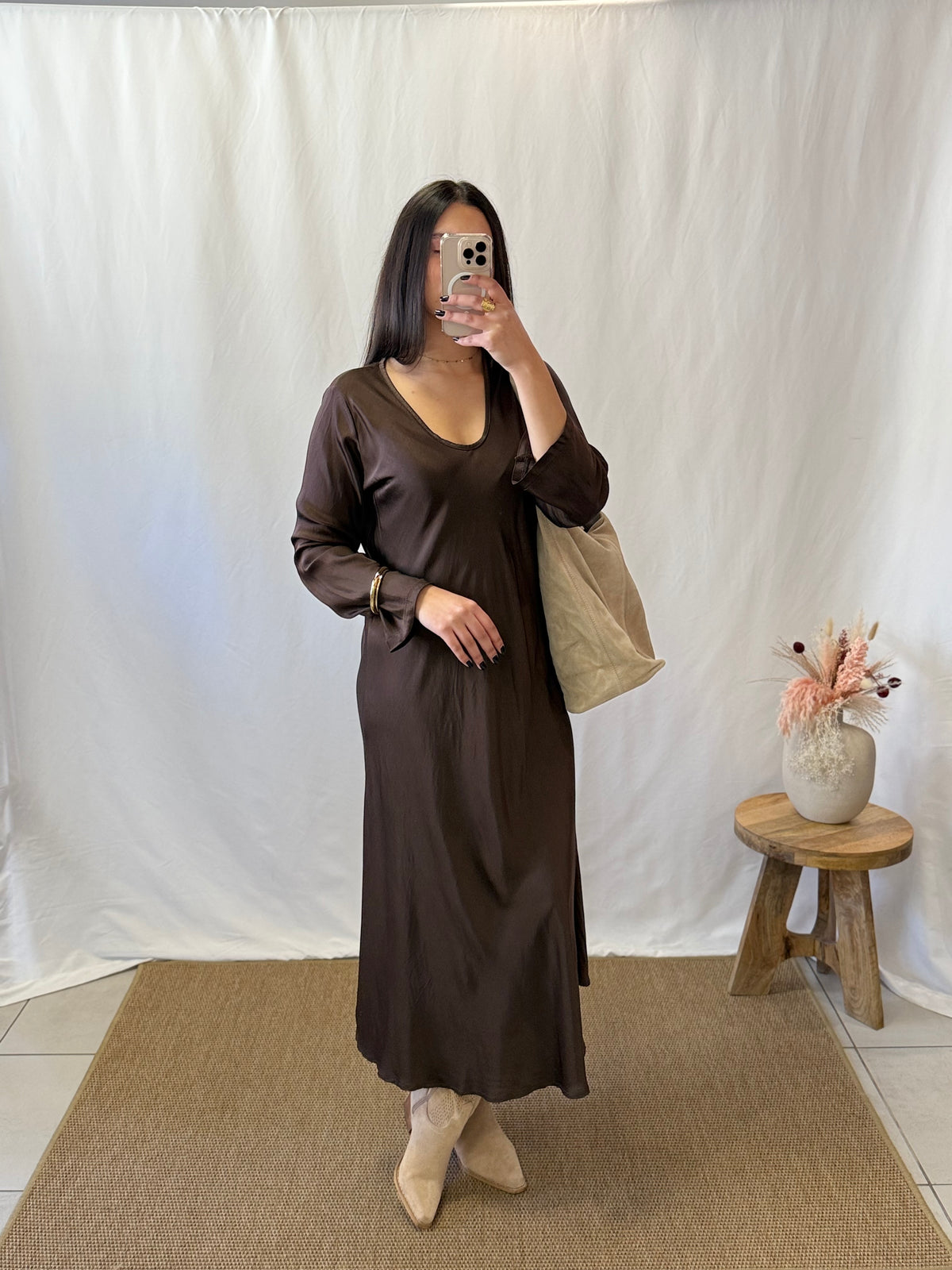 Robe marron - Auda