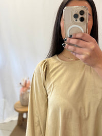 Robe daim ecru - Vanes