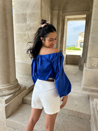 Blouse bleu royal - Lucass