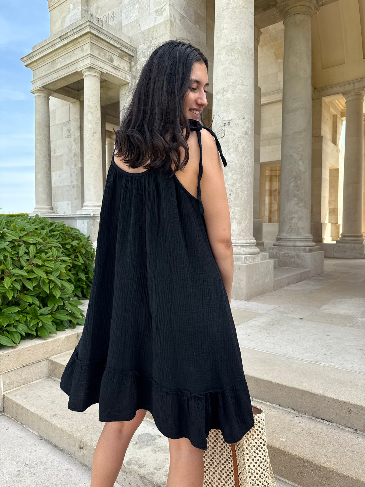 Robe gaze noir - Vic