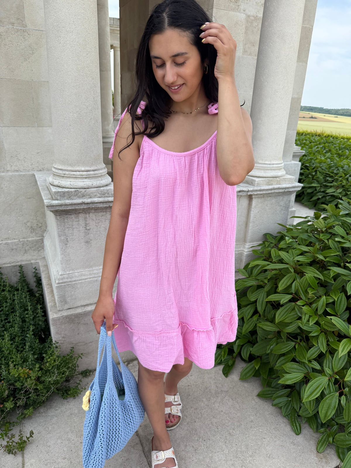 Robe gaze rose - Vic