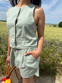 Haut lin kaki - Polis