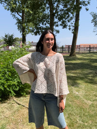 Haut crochet chauve souris - Nadia