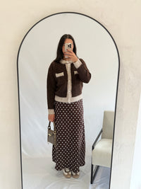 Gilet chocolat - Ingrid