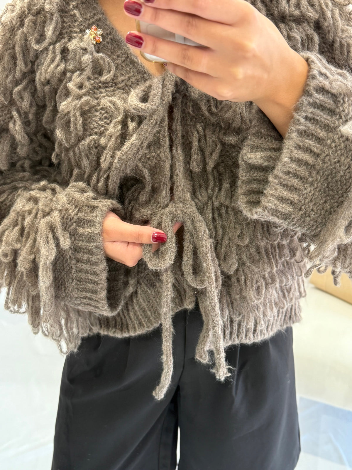 Gilet marron glacé - Alica