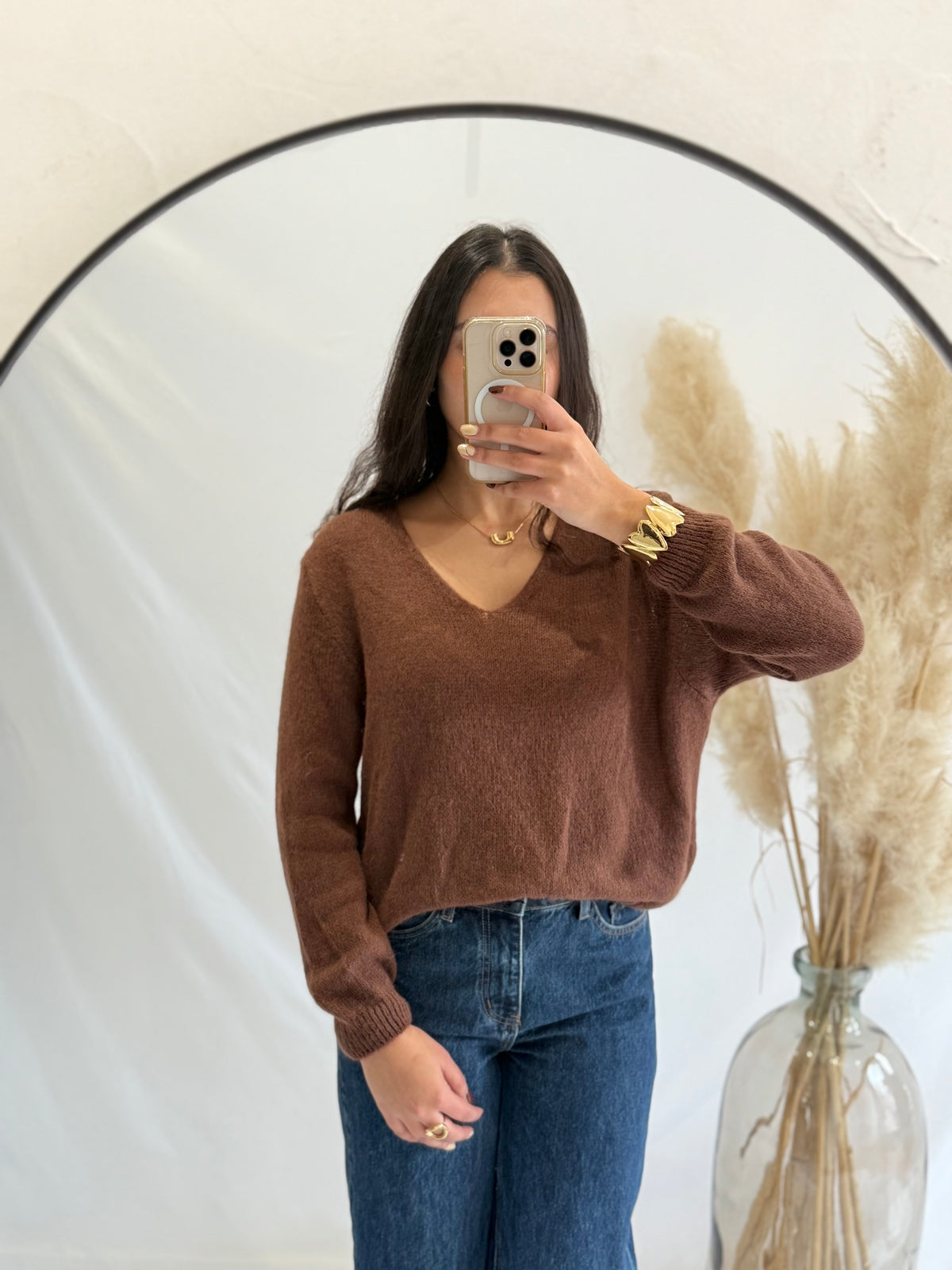 Pull marron - Nina