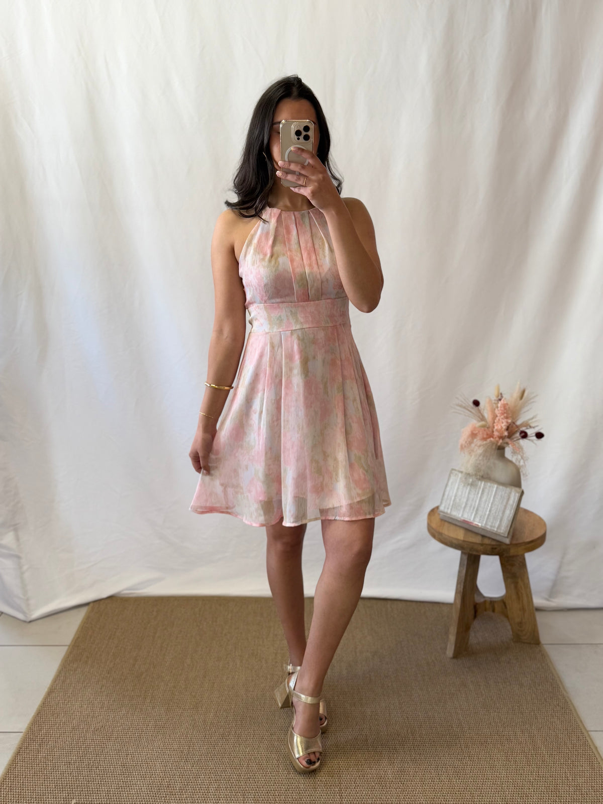 Robe courte rose - Nelo