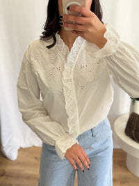 Blouse broderie blanc - Mia