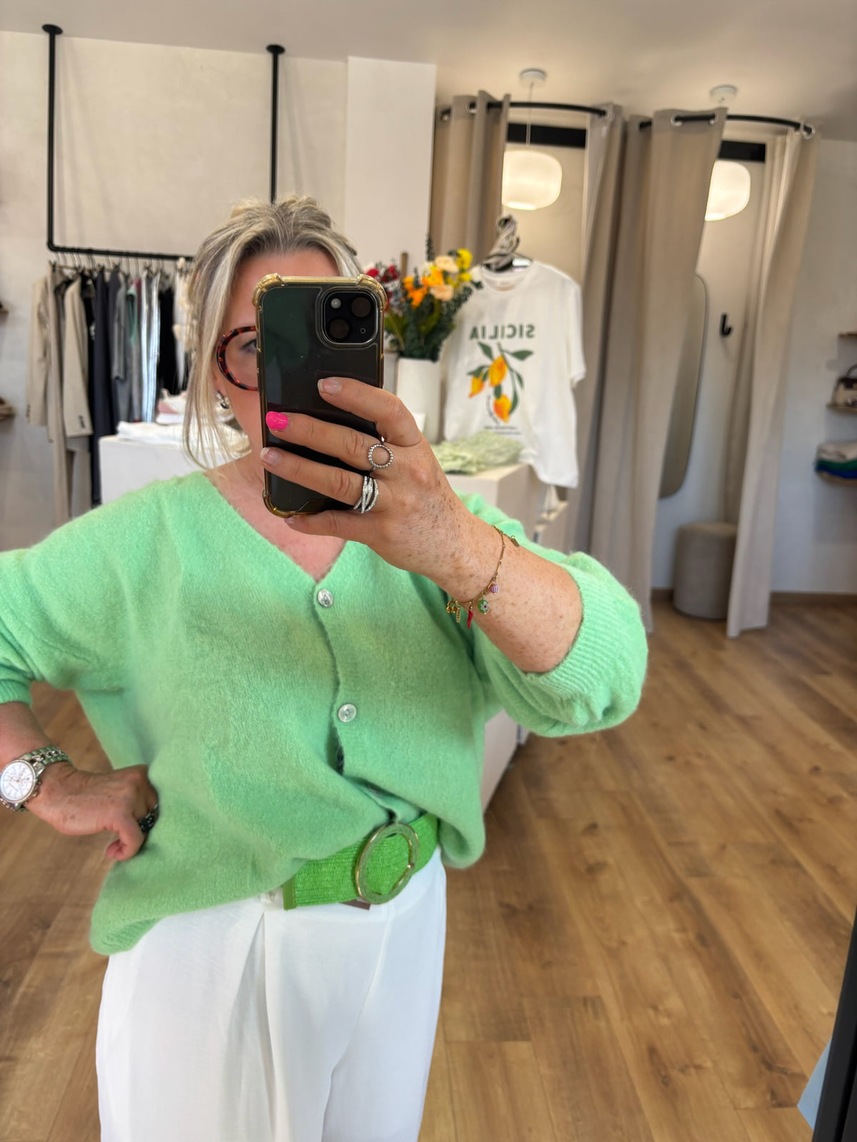 Gilet vert pomme GT - Aurel