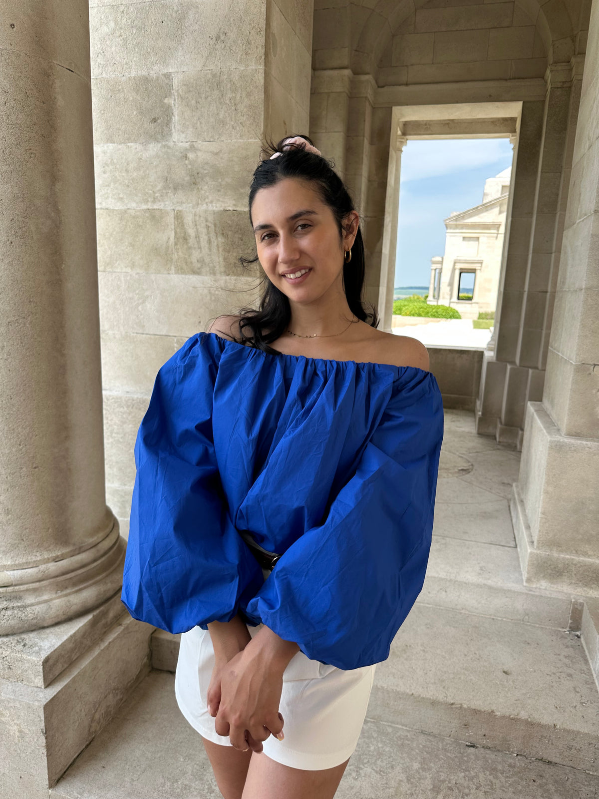 Blouse bleu royal - Lucass