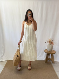 Robe volants beige - Azio