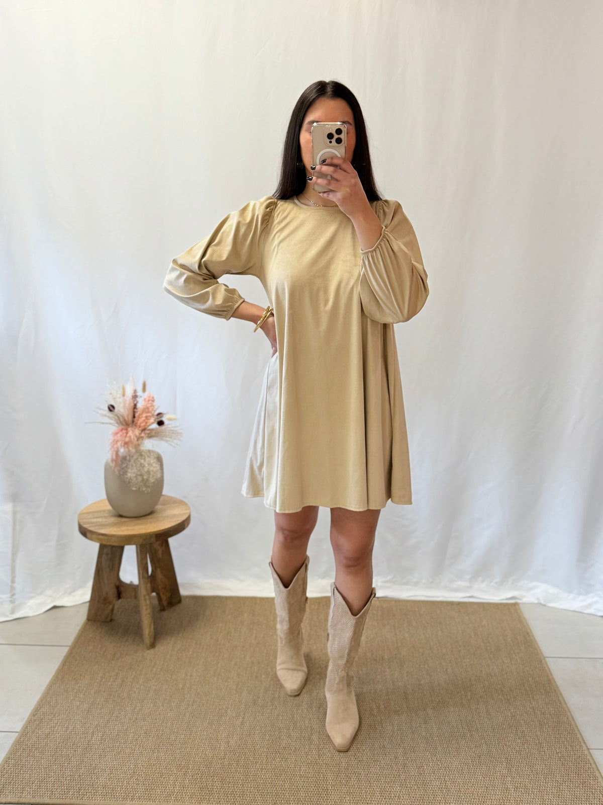 Robe daim ecru - Vanes