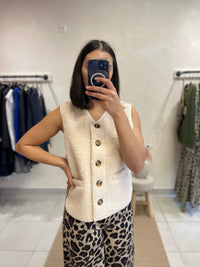 Gilet Moumoute Beige - AUREL