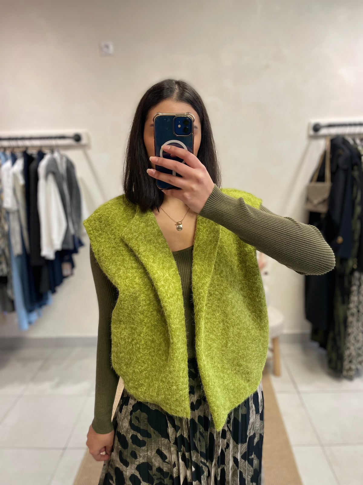 Gilet Vert - OLISE