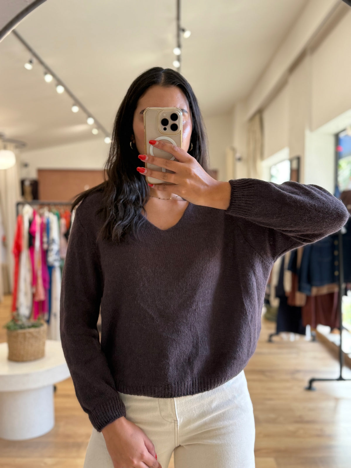Pull marron - Nina