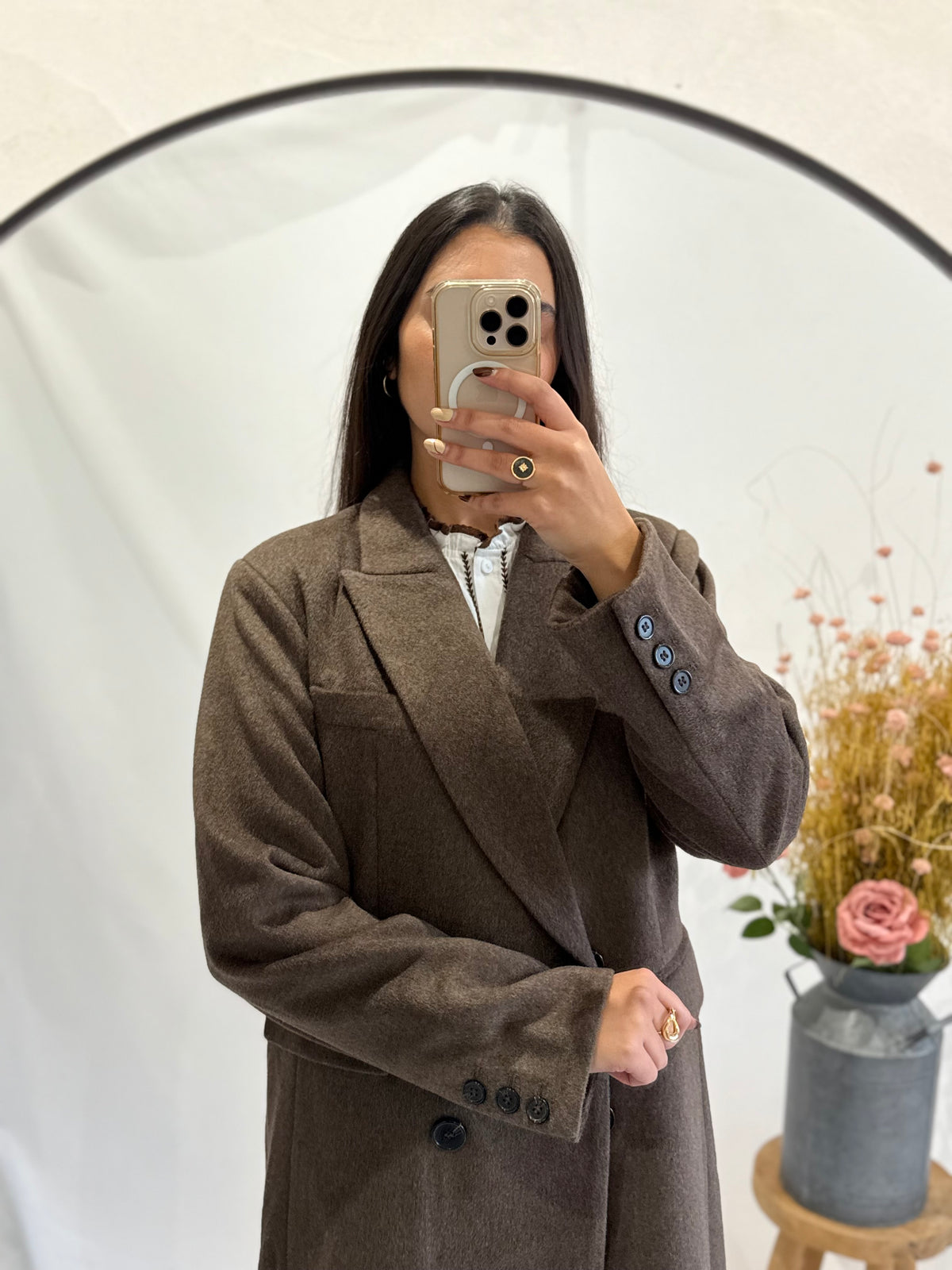 Manteau long choco - Polio