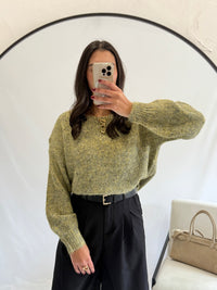 Pull chiné vert - Auguste