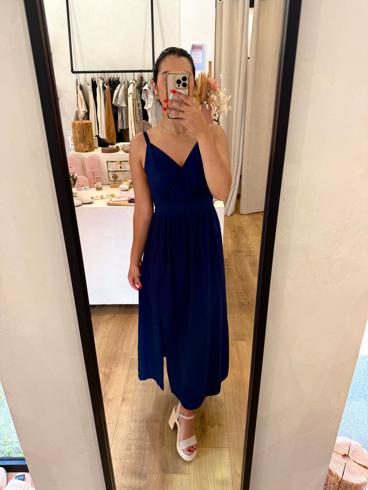Robe longue marine - garan