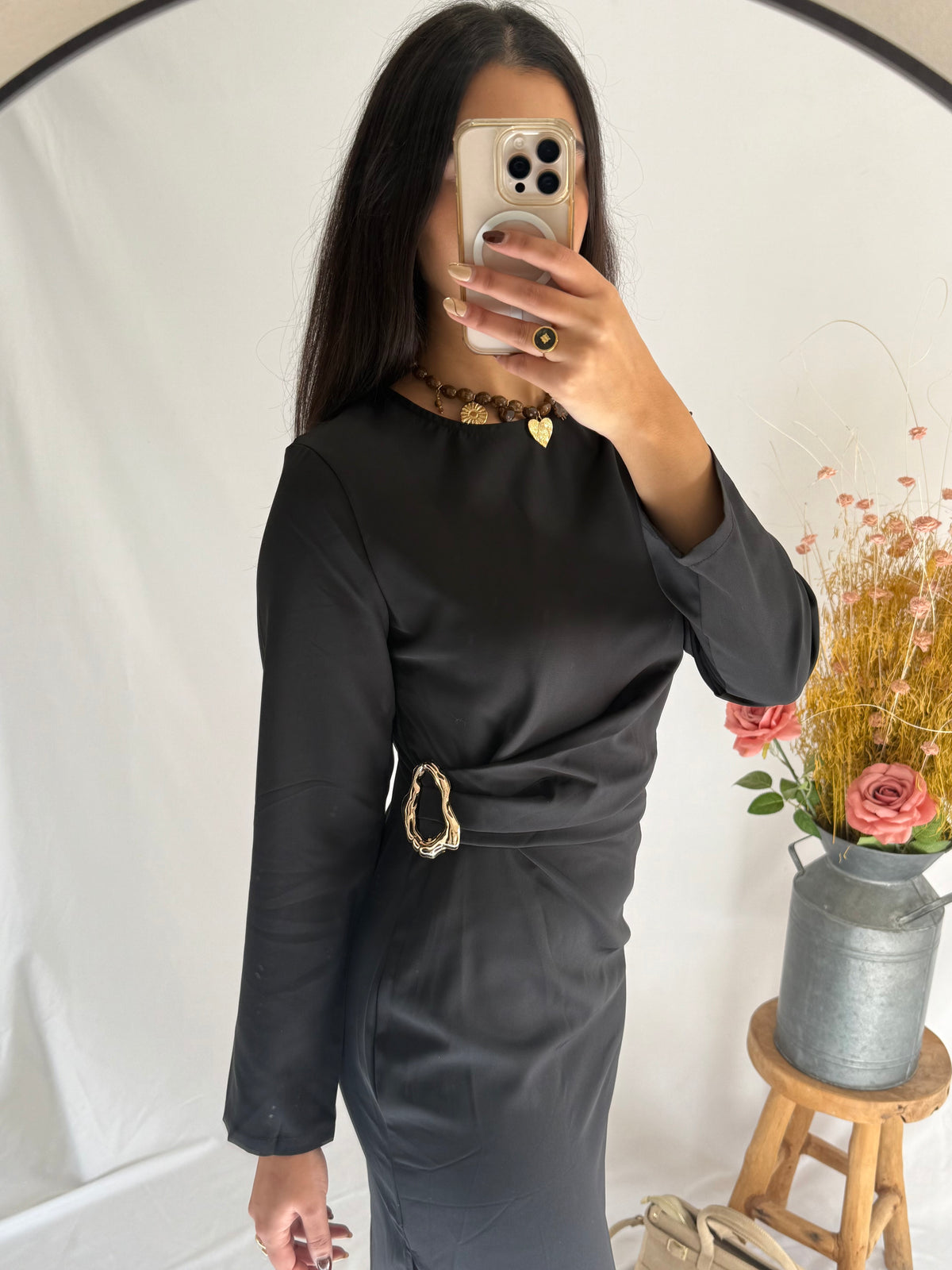 Robe long noir - Romy