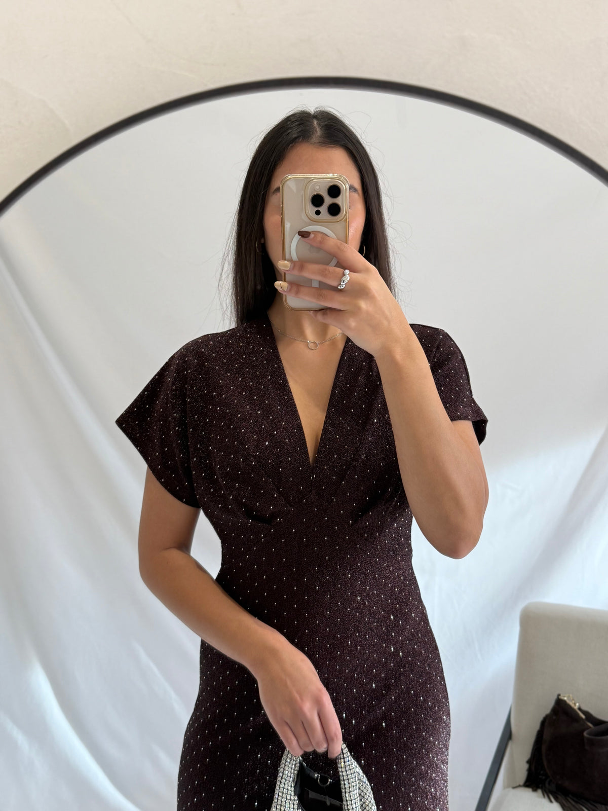 Robe choco paillettes - Aude