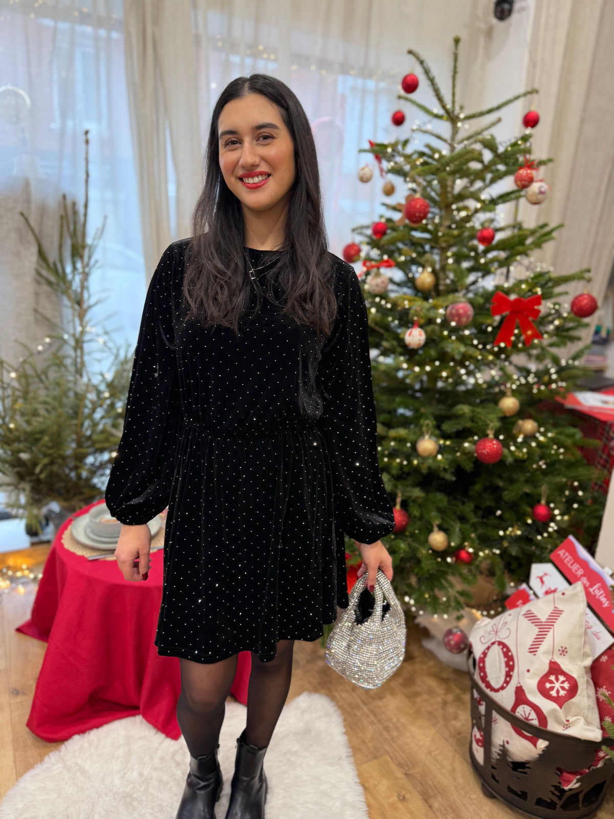 Robe noir brillant - Ashler