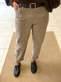 Pantalon velours taupe - Chloé