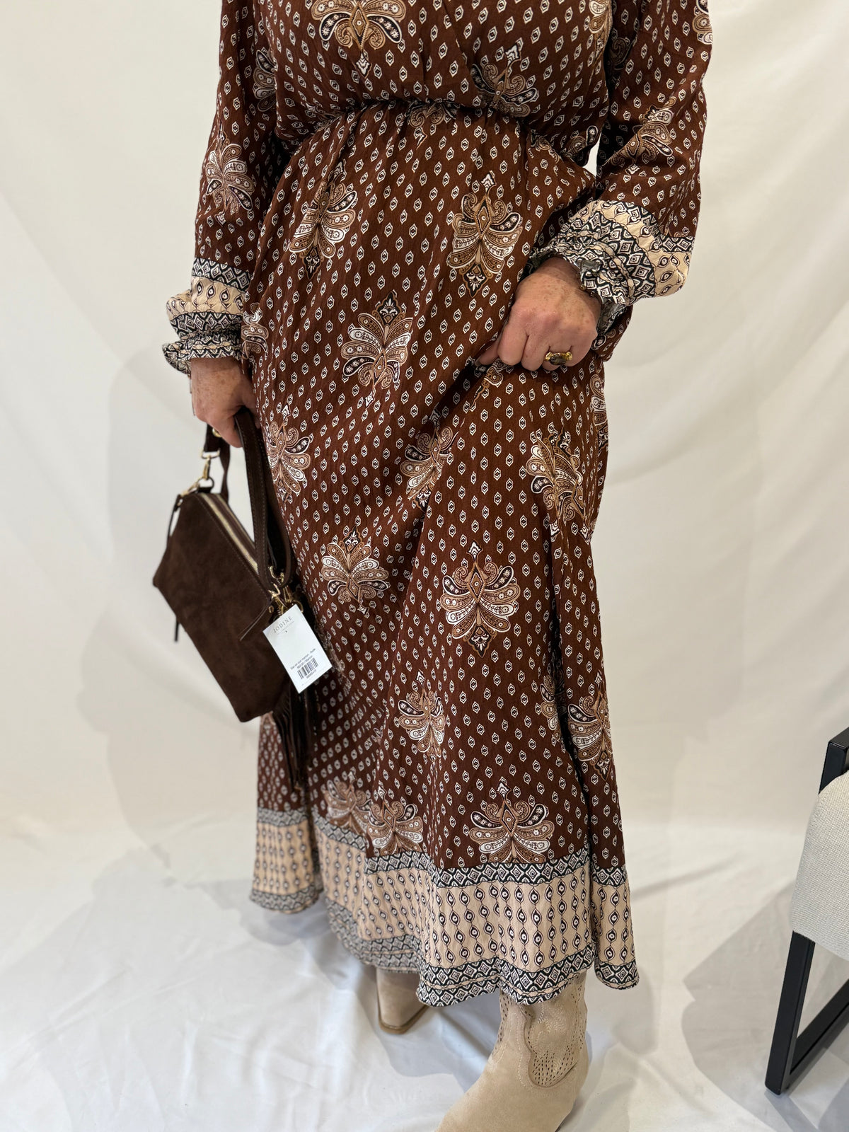 Robe longue café GT - Lea