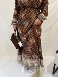 Robe longue café GT - Lea