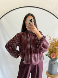 Blouse à pois - Choco