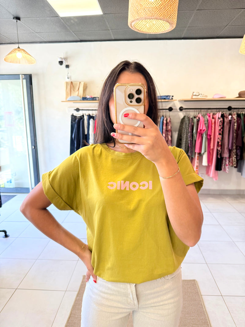 Tee shirt olive - iconic