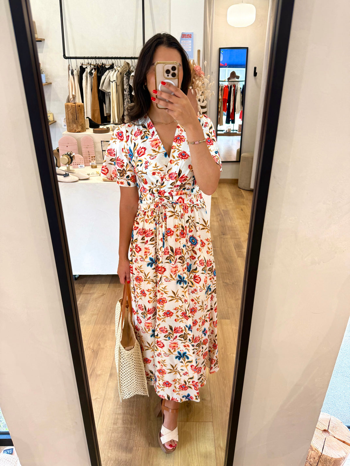 Robe longue motifs - stella