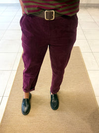 Pantalon velours bordeaux - Chloé