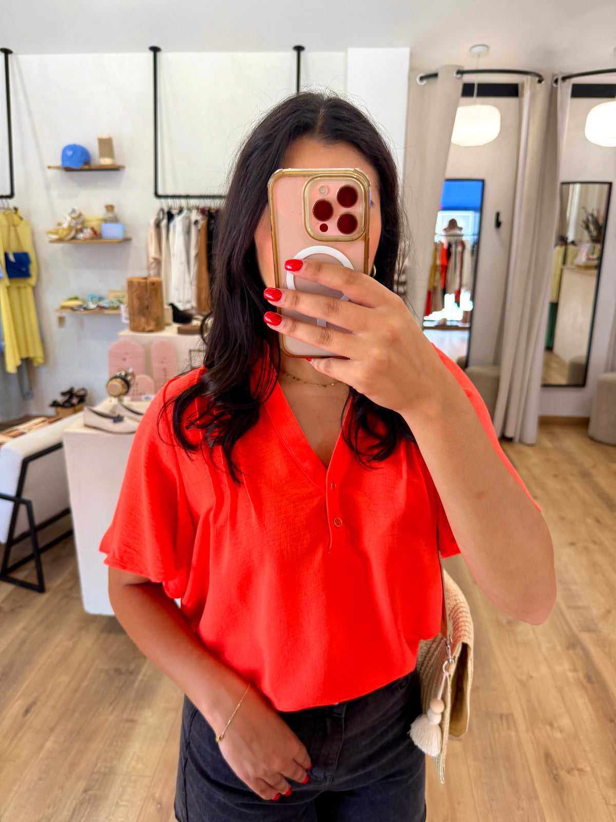 Blouse corail - Léna