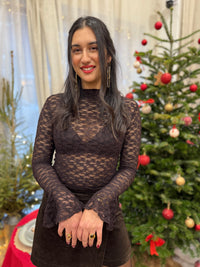 Haut dentelle café - Arthur