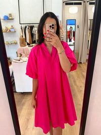 Robe courte fushia - Agatha