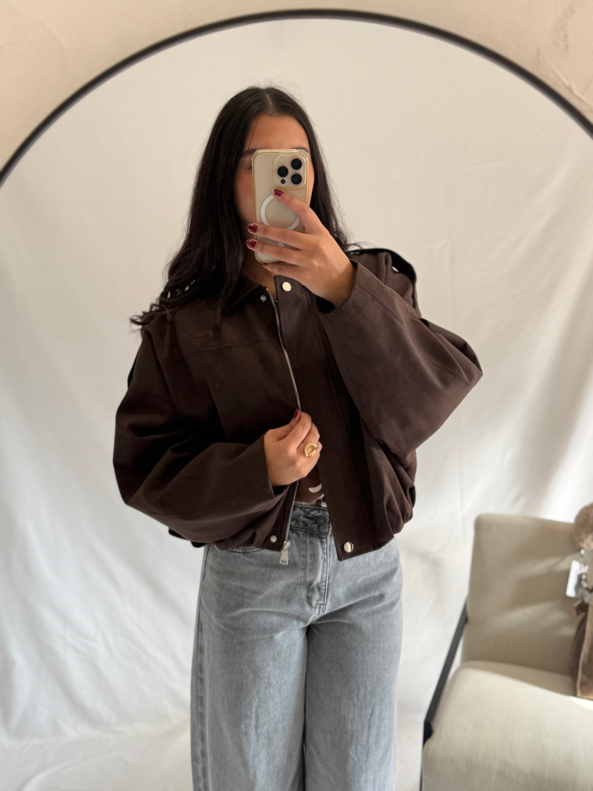 Veste suédine brown - Malice