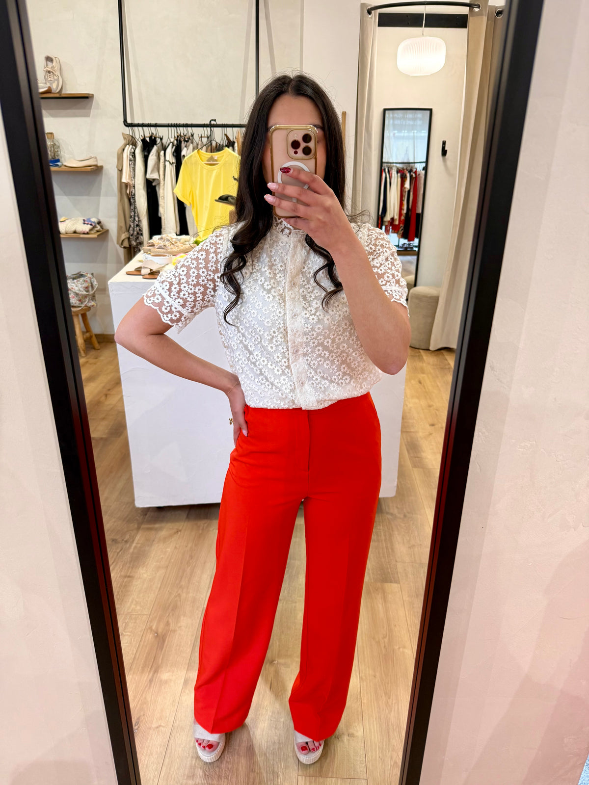 Blouse beige - Tom
